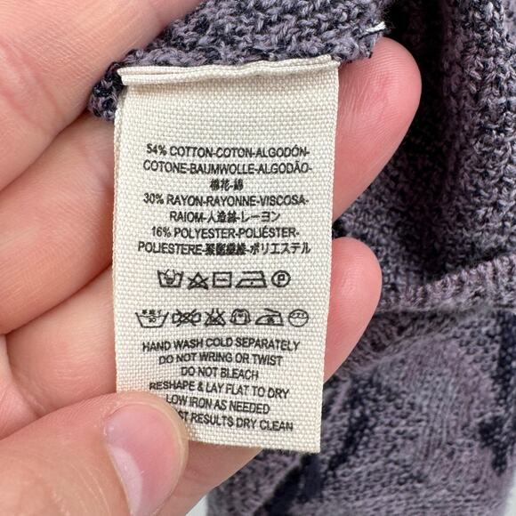 Free People Cotton purple Cardigan - Picture 4 of 5